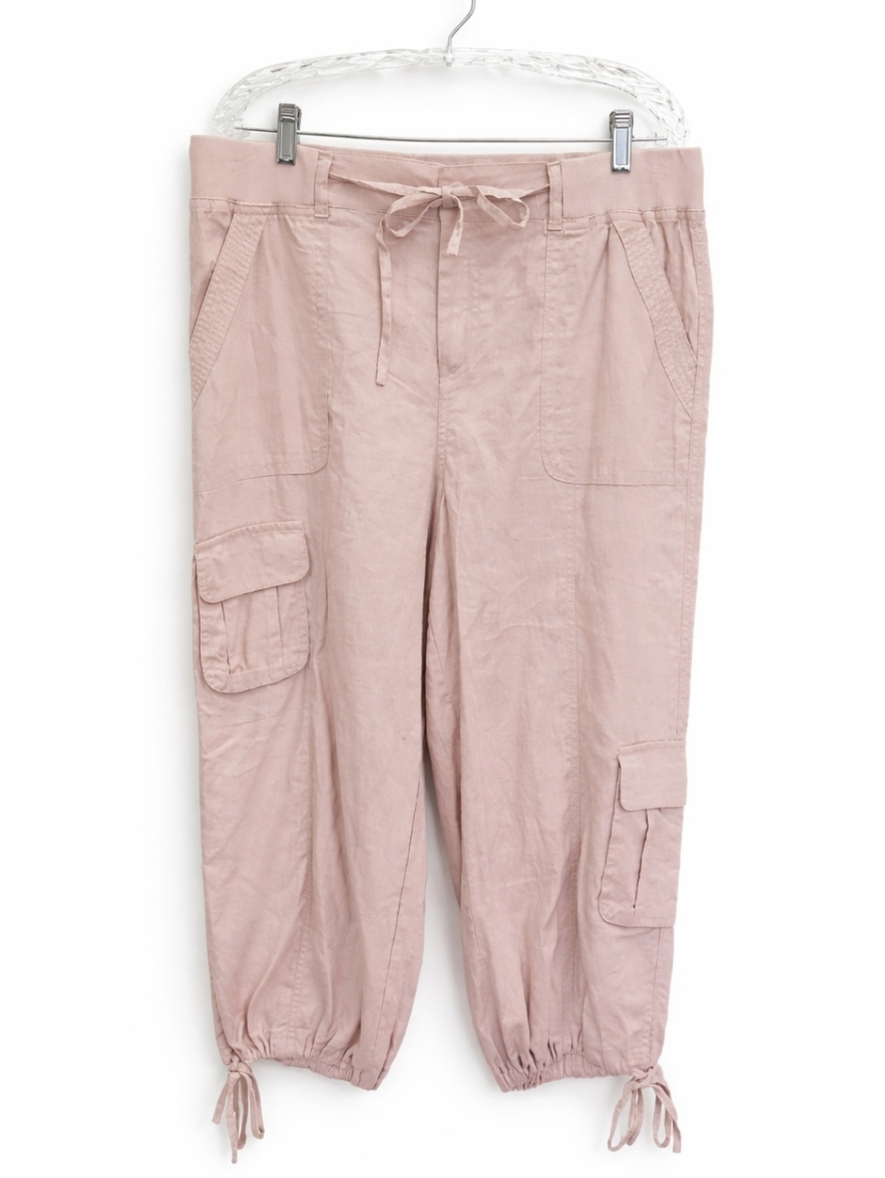 Aeropostale Pink Cargo Capri Pants Sz XL (According To Meas)